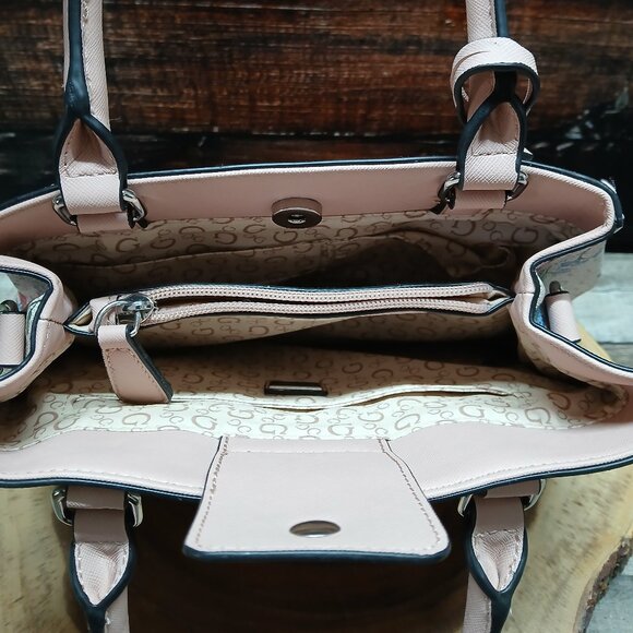 GUESS Bag Purse Handbag Satchel Floral Faux Leather NEW - Picture 10 of 14